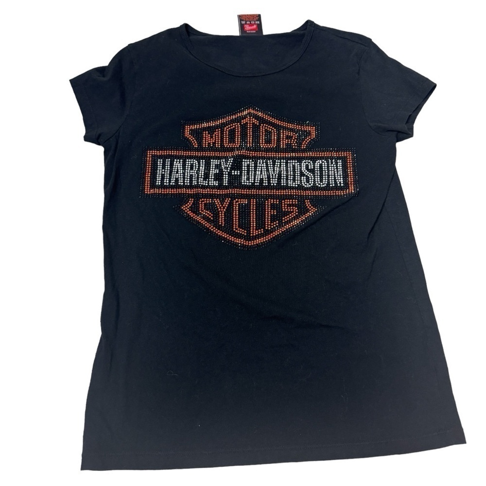 Harley-Davidson tee shirt Embellished stellar short sleeve tee